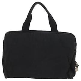 Prada-PRADA Hand Bag Nylon Black Auth ac2427-Black