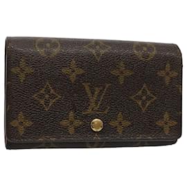 Louis Vuitton-Carteira LOUIS VUITTON Monograma Portefeuille Tresol M61736 LV Auth bs9494-Monograma