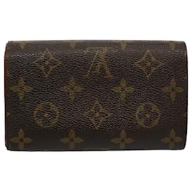 Louis Vuitton-Carteira LOUIS VUITTON Monograma Portefeuille Tresol M61736 LV Auth bs9494-Monograma