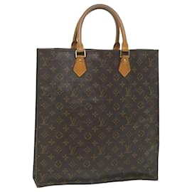 Louis Vuitton-LOUIS VUITTON Monogram Sac Plat Hand Bag M51140 LV Auth th4126-Monogram