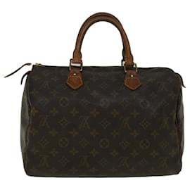 Louis Vuitton-Louis Vuitton Monogram Speedy 30 Hand Bag M41526 LV Auth ar10412-Monogram