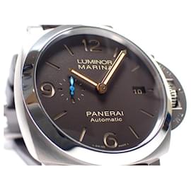 Panerai-PANERAI Luminor Marina1950 3 DAY'S titanium PAM01351 V series Mens-Silvery