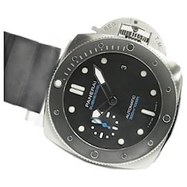 Panerai-PANERAI Submersible 42 MM ceramic bezel Genuine goods Ref.Pam00683 Mens-Silvery
