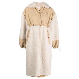 Cappotto oversize Ulla Johnson con patch logo beige Beige