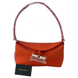 Longchamp BORSA A SPALLA ROSEAU S Arancione