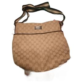 Gucci Bag Brown Cotton Brown