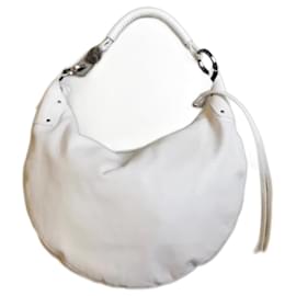Gucci-Halbmondförmige Hobo-Tasche von Gucci-Weiß