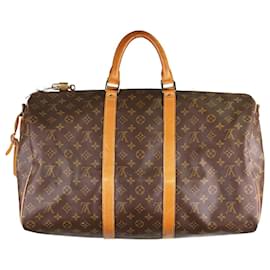 Louis Vuitton-Brown Vintage 1990 Monogram Keepall Bandouliere 50 Travel bag-Brown