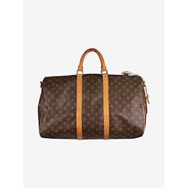 Louis Vuitton-Brown Vintage 1990 Monogram Keepall Bandouliere 50 Travel bag-Brown