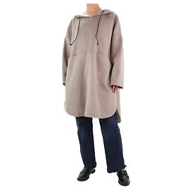 Totême Kapuzenpullover aus haselnussbrauner Wolle und Kaschmirmischung – Größe S Andere