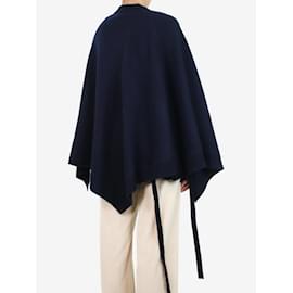 Chloé-Blue high-neck cashmere poncho - size M-Blue