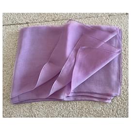 Autre Marque-Purple changing silk stole 157,5 x 57,5 new cm-Purple