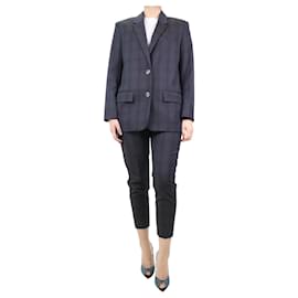 Isabel Marant Etoile-Purple checkered two-piece suit set - size UK 8-Purple