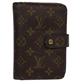 Louis Vuitton-LOUIS VUITTON Monogram Porto Papie Portefeuille Zippé M61207 LV Auth bs9470-Monogramme