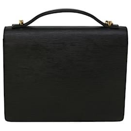 Louis Vuitton-LOUIS VUITTON Epi Monceau Hand Bag Black M52122 LV Auth bs9498-Black