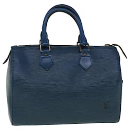 Louis Vuitton-Louis Vuitton Epi Speedy 30 Bolso De Mano Toledo Azul M43005 LV Auth 58710-Otro