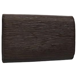 Louis Vuitton-LOUIS VUITTON Epi Portefeuille Tresor Bifold Wallet Mocha M6350D LV Auth bs9491-Brown