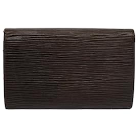 Louis Vuitton-LOUIS VUITTON Epi Portefeuille Tresor Bifold Geldbörse Mokka M6350D LV Auth bs9491-Braun