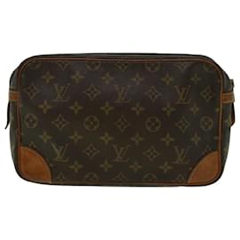 Louis Vuitton-Louis Vuitton Monogram Compiegne 28 Clutch Bag M51845 LV Auth 57582-Monogram