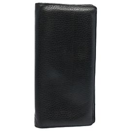 LOUIS VUITTON Portefeuille Brazza Geldbörse Taurillon Leder M58192 LV Auth bs9459 Schwarz