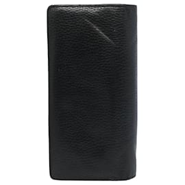 Louis Vuitton-LOUIS VUITTON Portefeuille Brazza Wallet Taurillon Leather M58192 LV Auth bs9459-Black