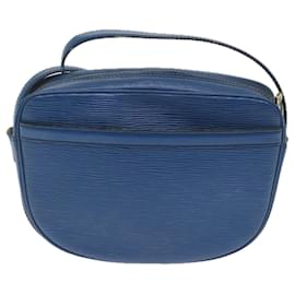 Louis Vuitton-LOUIS VUITTON Epi June Feuille Shoulder Bag Blue M52155 LV Auth 58280-Blue