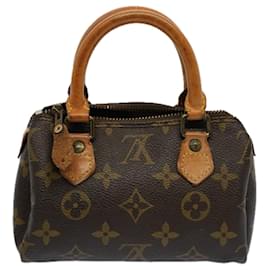 Louis Vuitton-LOUIS VUITTON Monogram Mini Speedy Hand Bag M41534 LV Auth 58257-Monogram