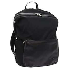 Fendi-FENDI Backpack Nylon Leather Black Auth hk906-Black