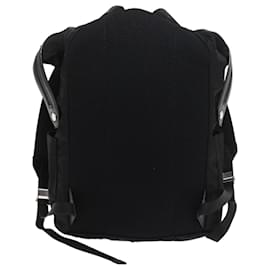 Fendi-FENDI Backpack Nylon Leather Black Auth hk906-Black