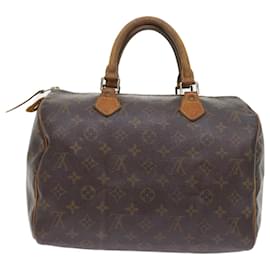 Louis Vuitton-Louis Vuitton Monogram Speedy 30 Hand Bag M41526 LV Auth 58395-Monogram