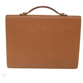 Louis Vuitton-LOUIS VUITTON Epi Porte Documents Bandouliere Briefcase Brown M54468 Auth ep2183-Brown