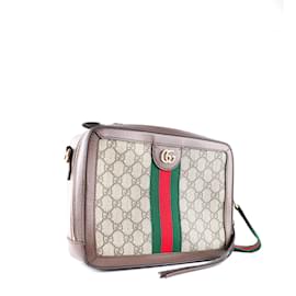 Gucci-GUCCI Handtaschen T.  Leder-Braun