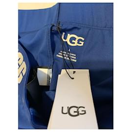 Ugg-Un pantalon, leggings-Blanc,Bleu