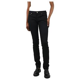 Saint Laurent Vaqueros pitillo negros - talla cintura 26 Negro