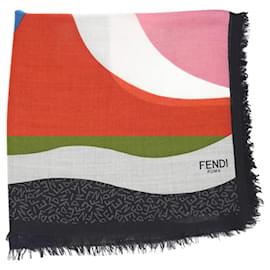 Fendi-Multicolour patterned scarf-Multiple colors