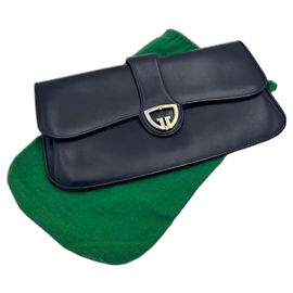 Pochette Gucci in pelle nera Nero