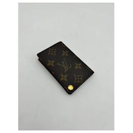 Louis Vuitton-Monederos, carteras, casos-Castaño,Monograma