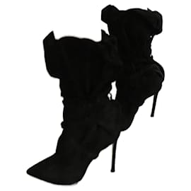 Alexandre Vauthier-Wrap-around ankle boots 100-Black