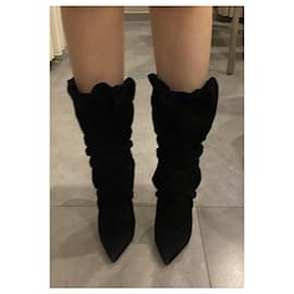 Alexandre Vauthier-Wrap-around ankle boots 100-Black