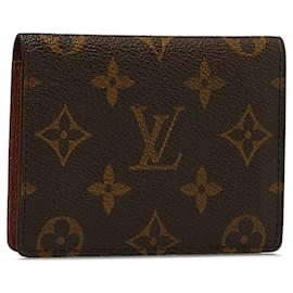Louis Vuitton-Porte-cartes monogramme brun Louis Vuitton-Marron