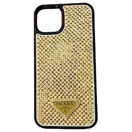 Prada Iphone case Golden