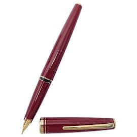 Montblanc-STYLO PLUME MONTBLANC GENERATION RESINE ROUGE A CARTOUCHE RED FOUTAIN PEN-Rouge