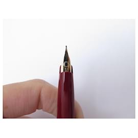 Montblanc-STYLO PLUME MONTBLANC GENERATION RESINE ROUGE A CARTOUCHE RED FOUTAIN PEN-Rouge