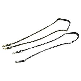 NEW LOT JEROME DREYFUSS REMOVABLE SHOULDER HANDLES BRAIDED CHAIN STRAP Black
