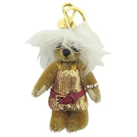 NOVO PRADA TRICK BEAR TINA BAG JEWEL BEAR CHARMS ED LIMITED 2012 Camelo