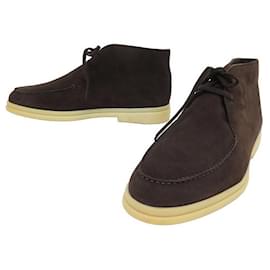 Loro Piana-NEW LORO PIANA SHOES WALK AND WALK CHUKKA ANKLE BOOTS 41 Item 42 FR SHOES-Brown