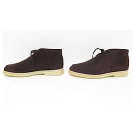 Loro Piana-NEW LORO PIANA SHOES WALK AND WALK CHUKKA ANKLE BOOTS 41 Item 42 FR SHOES-Brown