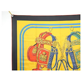 Hermès-NUOVA SCIARPA HERMES BRIDES DE GALA FODERATA 901266PIAZZA S 90 Sciarpa seta-Multicolore