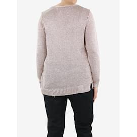Ralph Lauren-Rosa Lurex-Pullover – Größe M-Pink