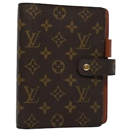 Louis Vuitton-Louis Vuitton COUVERTURE AGENDA FONCTIONNEL MM-Brown